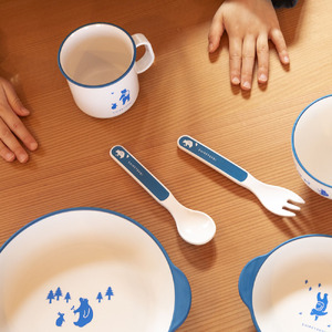 知床トコさんテーブルウェアシリーズ　キッズセット　ブルー