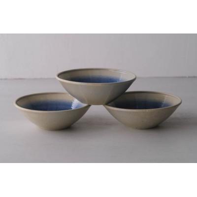 ふるさと納税 長崎県 【波佐見焼】φ17×5.5cm小鉢3個組　染ブルー 3　19987