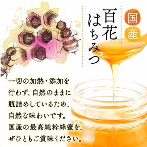 蜂蜜 百花蜜 日本ミツバチ 150g×2本  蜂蜜