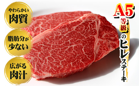 A5等級 黒毛和牛 ヒレステーキ 約400g 【配送不可地域あり】ステーキ