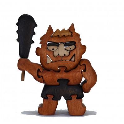 ふるさと納税 河内長野市 赤鬼さん　知育玩具 木製パズル