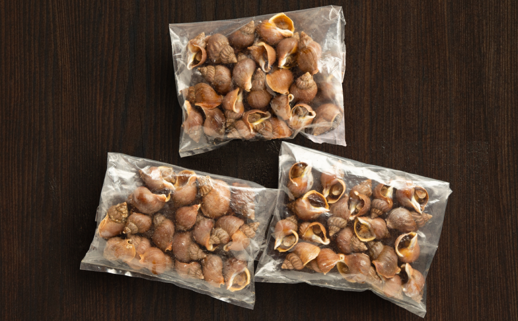 10-536 エゾばい貝(磯ツブ)『醤油煮』900g（300g×3）