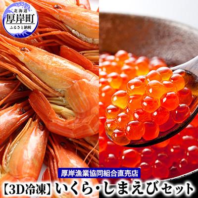 ふるさと納税 厚岸町 厚岸漁協イチオシ!【3D冷凍】いくら(80g)・しまえび(300g)セット