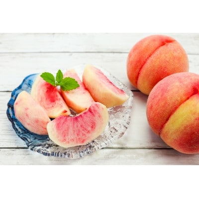 山梨市産 新鮮 桃 約2kg (5～8玉)【配送不可地域：離島】