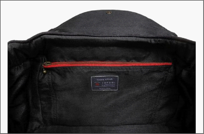 伝統工芸品“絣”を使った【ギャザーバッグ】《福岡市製造　by　TAKUMI Collection》 タクミコレクション 匠コレクション TAKUMI Collection