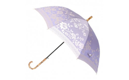 
槙田商店【晴雨兼用】長傘 kirie バラ：ロイヤルパープル
