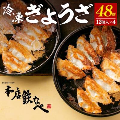 ふるさと納税 中間市 本店鉄なべの冷凍ぎょうざ48個入り
