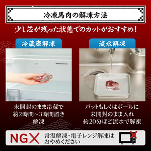 《福岡肥育》国産馬刺したれ付き【カタ】100g×5【冷凍】 176-041