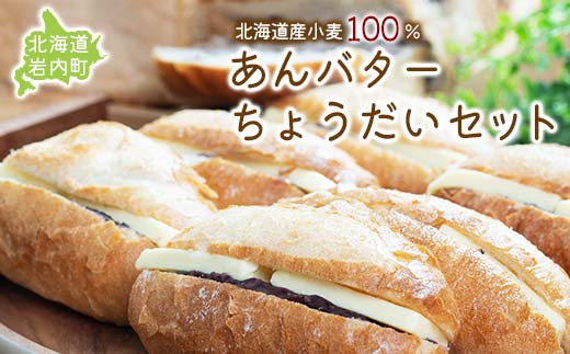 
あんバターちょうだいセット 北海道産 小麦 100% パン 詰め合わせ 小豆 ゆめぴりか F21H-538
