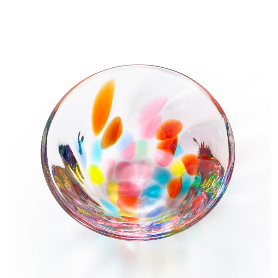 ＜津軽びいどろ＞ねぶたあかり 盃 iro