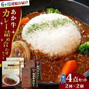 【ふるさと納税】【全6回定期便】熊本県産 あか牛 カレー詰め合わせセット 計4個 ( カレー 2種 各2個 ) 熊本和牛【有限会社 三協畜産】[YCG080] 90000 90,000 90000円 90,000円 9万円