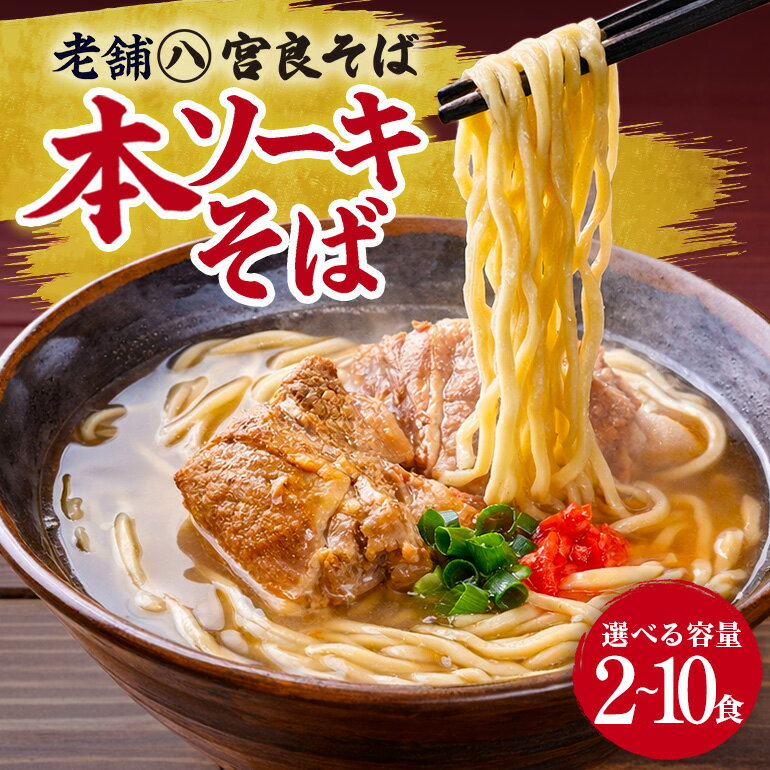 【ふるさと納税】本ソーキそば 生麺タイプ 特製スープ付き「2食」〜「10食」入り｜沖縄そば【宮良そば】