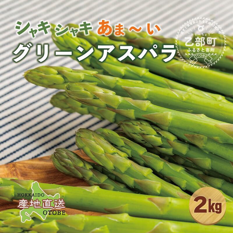 【ふるさと納税】＜北海道産　夏採れグリーンアスパラ 2kg＞旬 北海道 産 アスパラ 夏の味覚 旬の野菜 旬の食材 旬の味覚 アスパラガス 夏芽 北海道野菜 直送 野菜 7月中旬以降発送予定