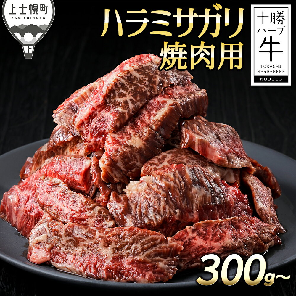 【ふるさと納税】十勝ハーブ牛 ハラミサガリ 国産 焼肉 300g～1.5kg パック数が選べる 北海道 牛 肉 牛肉 赤身 国産 キャンプ アウトドア バーベキュー BBQ 旨味を逃さないスキンパック包装 冷凍 発送時期が選べる レビューキャンペーン対象品 ※オンライン申請対応