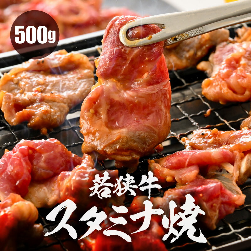 【ふるさと納税】若狭牛スタミナ焼き（味付け）500g（250g×2袋）【若狭牛 すね肉 ばら肉 牛肉 国産和牛 黒毛和牛 ブランド牛 牛 スタミナ 焼き肉 簡単調理 冷凍 小分けパック】