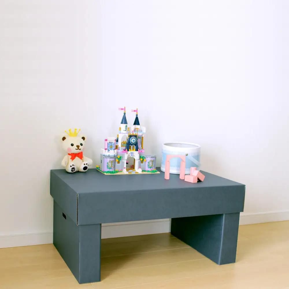 子供用ダンボール家具　学習デスク　≪ダンボール 段ボール 収納 家具 段ボール家具 ダンボール家具 軽い 子供用 子供 キッズ おしゃれ デスク 机 子供部屋≫