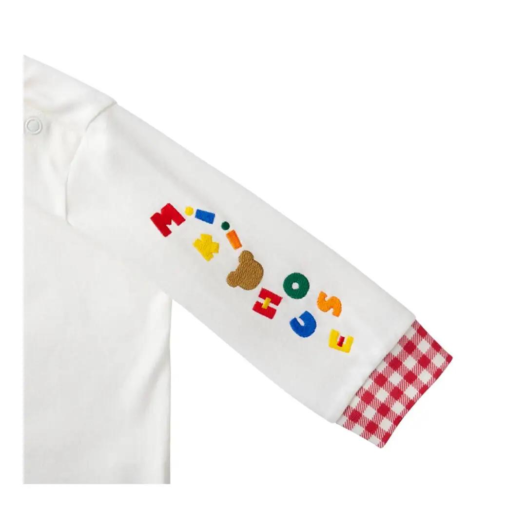 ベビー服 ミキハウス プッチー長袖Ｔシャツ【白ー120】ベビー