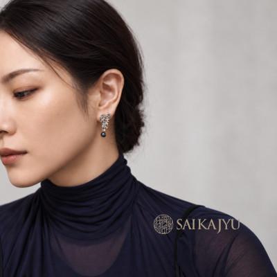 ふるさと納税 川口市 淡水パールピアス「花束」シルバー |  | 01