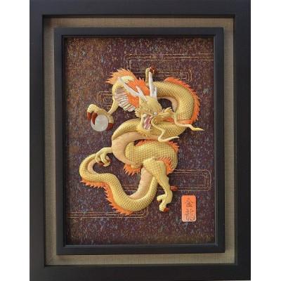 ふるさと納税 野田市 押絵伝統工芸品　金龍　大