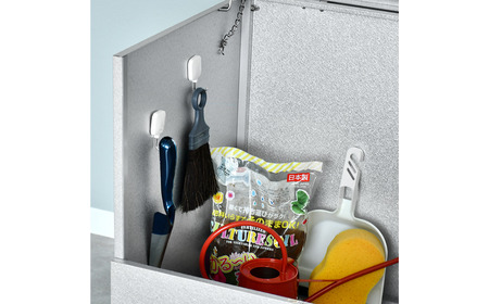 オールガルバゴミ保管庫 幅69cm 奥行56cm 容量180L 2413 足立製作所 屋外 ゴミ箱 物置 頑丈 ボックス型 大型 大容量 屋外ストッカー 家庭用 カラスよけ 燕三条 新潟 [足立製作所