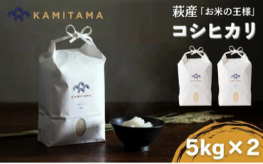 コシヒカリ 令和8年 5kg×2袋 セット 米 コメ こめ 萩産 KAMITAMA 10kg(5kg×2)