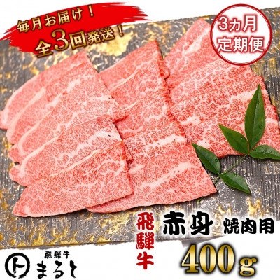 
                  【毎月定期便】飛騨牛　赤身焼肉　400g全3回_牛肉 肉 和牛 黒毛和牛 赤身 焼肉 人気 お取り寄せ グルメ 冷凍牛肉 ブランド牛肉 バーベキュー 定期便 養老町【4088612】
                