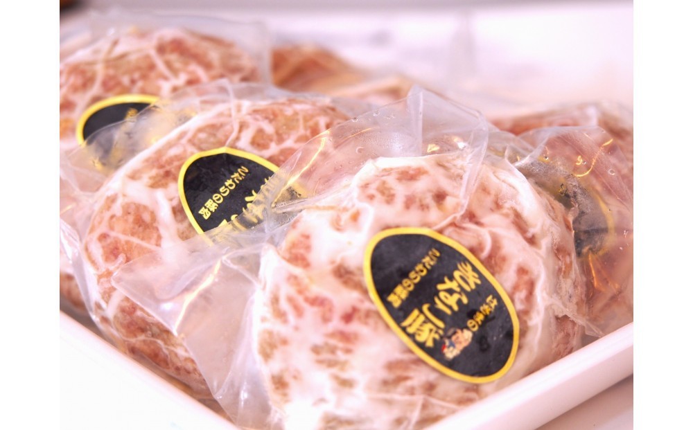 
                  網脂で包んだチーズ入りきなこ豚ハンバーグ　130g×7個
                