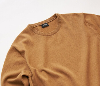 【UTOカシミヤ】メンズ クルーネック セーター カシミヤ 100% ニット 岩手県 北上市 S0113（UTO）カシミヤ セーター メンズ ｶｼﾐﾔ ｾｰﾀｰ ﾒﾝｽﾞ カシミヤ セーター メンズ 