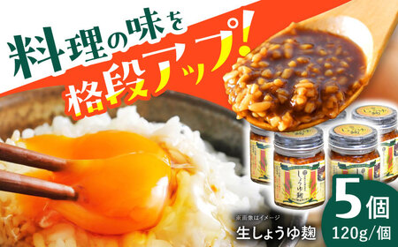 生しょうゆ麹 5個セット（長熟弐年醤油と地元産コシヒカリの手作り麹使用） / 恵那市 / マルコ醸造 [AUCT006]