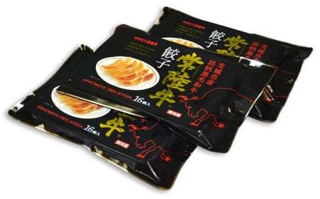 【4ヶ月定期便】ゆきむら壱番亭の常陸牛餃子3パック(48個入り) ※離島への配送不可