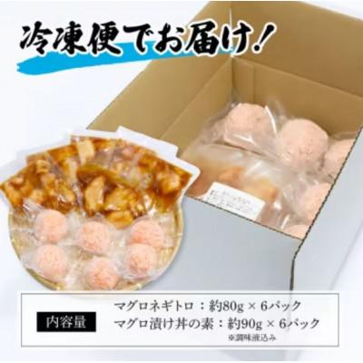 ふるさと納税 高知市 ネギトロ 約80g×6パック+マグロの漬け 約90g×6パック【BX050】 |  | 03
