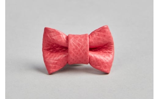 レザーブートニー(ピンブローチ) ピンク【1232-1-ECF】｜革製品 レザー 国産 [1095]