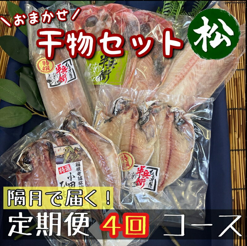 【隔月定期便4回】厳選！小田原の旬の干物セット 松【 まぐろや 神奈川県小田原市 】