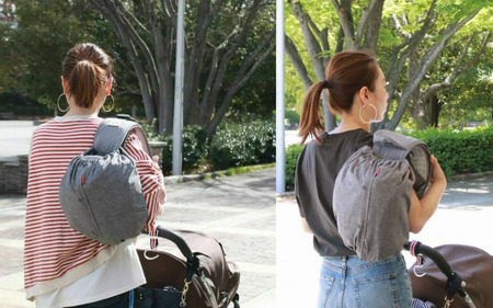 抱っこひも収納カバー「ルカコ」ヒップシートサイズ2枚とよだれカバーのセット