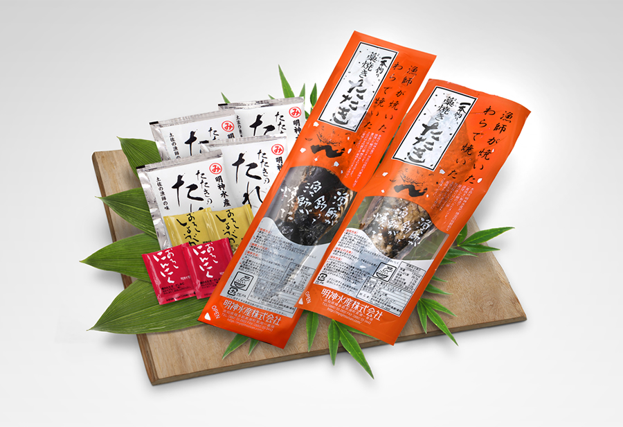 【030-06002】明神水産 藁焼き鰹たたき2節セット