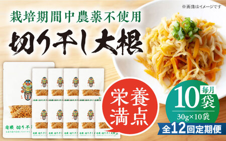 【12回定期便】【慶宝農園】切り干し大根 30g×10袋 五島市/出口さんご[PBK029]