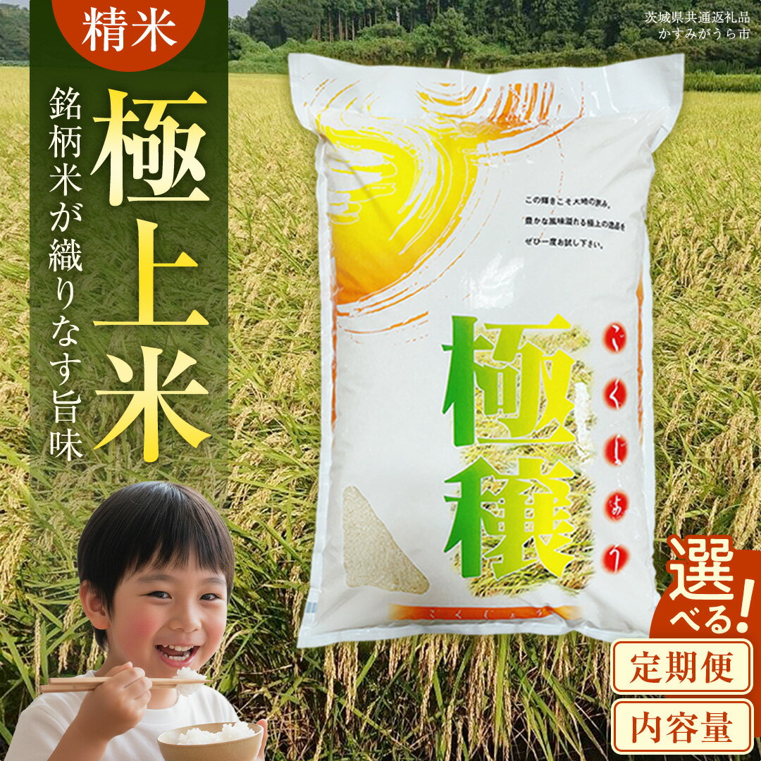 【ふるさと納税】【 令和7年産 】 極上ふるさと米 精米 1kg～60kg (茨城県共通返礼品 かすみがうら市) スピード 最短 7日 すぐ届く すぐ発送 スピード発送 早い 新米 米 ごはん お米 白米 コシヒカリ こしひかり あきたこまち にじのきらめき ミルキークイーン