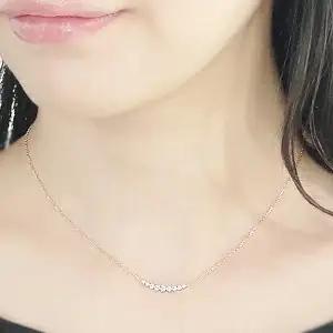 0.20ct　ダイヤモンド　ラインペンダントp0068-PG