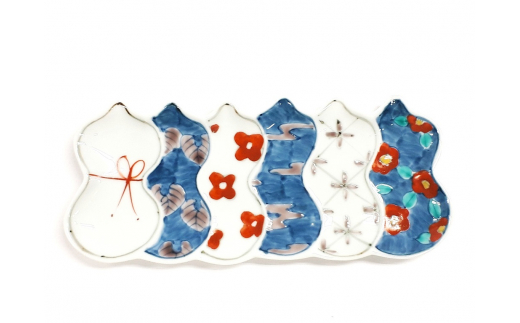 【伊万里焼】伊万里ひょうたん六瓢皿セット H637_イメージ2