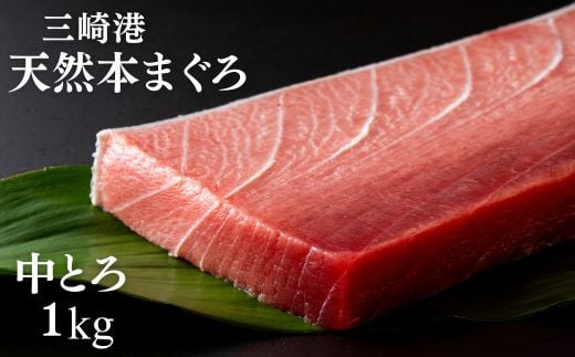 まぐろ専門の老舗問屋からお届け！とろける！上質 天然本まぐろ中トロ1kg分　M020-012
