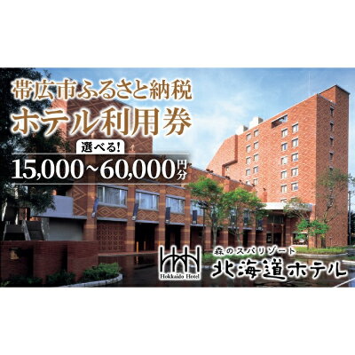 【ふるさと納税】【北海道ホテル】ホテル利用券15,000円分/30,000円分/60,000円分【G1371566】