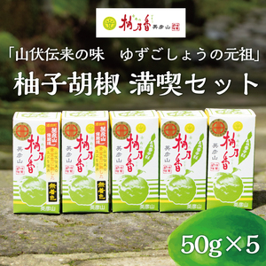 【ふるさと納税】元祖 ゆず ごしょう 柚子胡椒 満喫セット [a8015] 柚乃香本舗 【返礼品】添田町 ふるさと納税