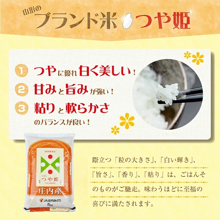 庄内産つや姫5kg（令和7年産米）3月中旬