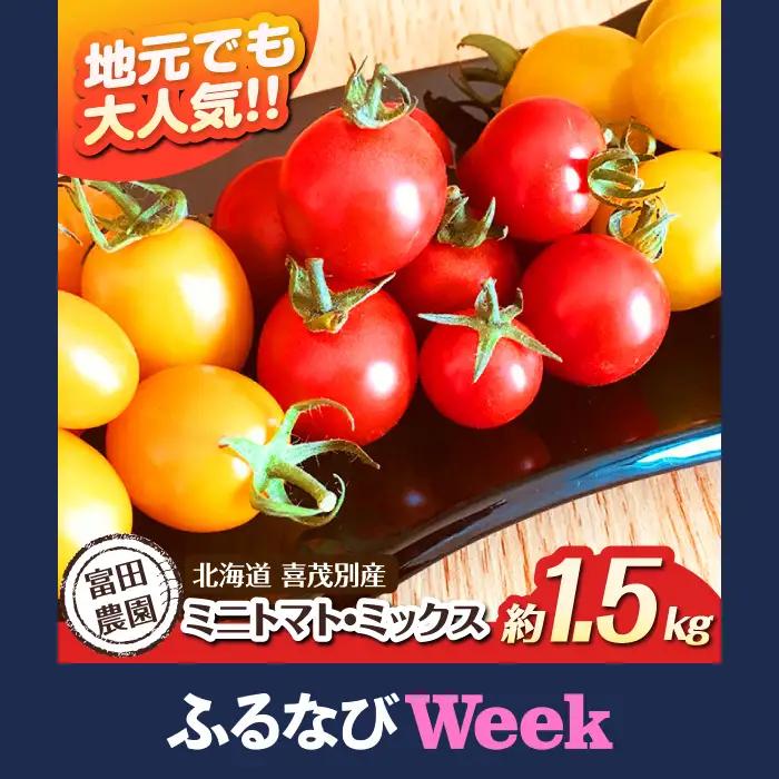【ふるなびWEEK対象】ミニトマト 約1.5kg [AJAJ007] トマト 北海道