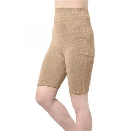 日本製 オーガニックコットン 腹巻パンツ 3分丈 無縫製 ナチュラル (612-7545)_装飾品・工芸品  服飾小物 _【1257814】