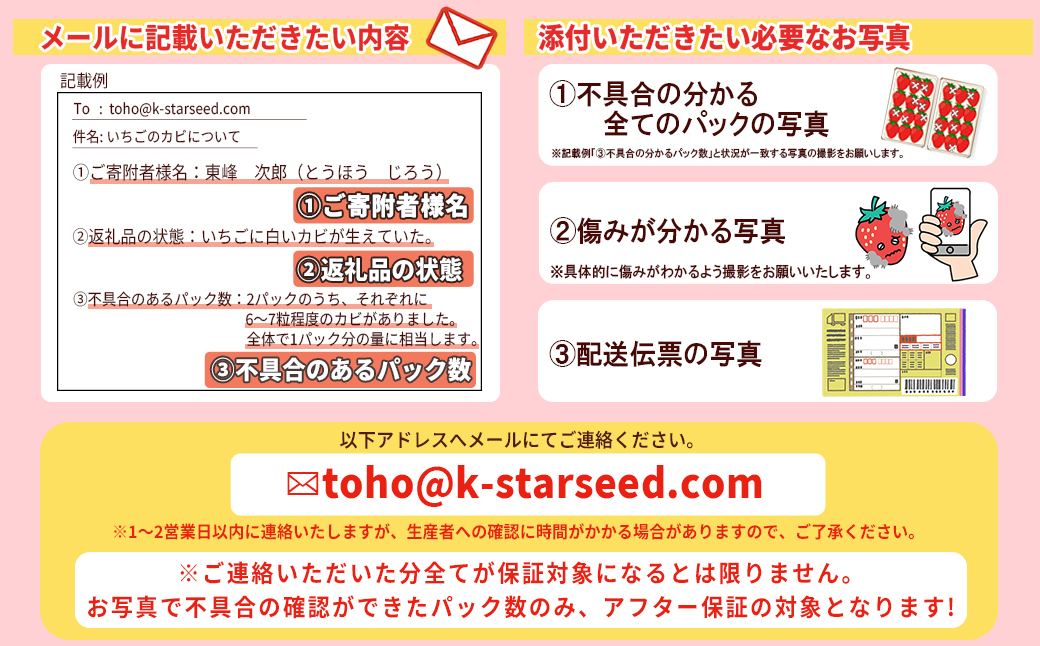 3S12 　福岡県産 あまおう 約1,080ｇ (約270ｇ×4パック)