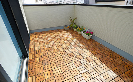 【9枚セット】ウッドパネル 天然木 WTD-12 アイリスオーヤマ パネル アカシア ウッドタイル 簡単設置 30cm 30×30 ジョイント式 ベランダタイル 木目 水はけ 耐水性 正方形 ベランダ