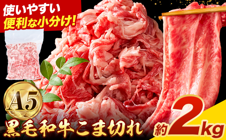 極上 厳選 黒毛和牛 こま切れ 約2kg 株式会社Demi Enterprise《30日以内に出荷予定(土日祝除く)》大阪府 羽曳野市 送料無料 牛肉 牛 和牛 小分け