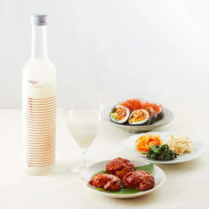 nagu 3本セット【「ピリッ」とした料理に合う お酒 】produced by ごほうびキムチ【日本酒  お米 おつまみ 韓国料理】