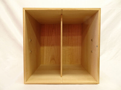 収納ボックス ラ・キャレ アイボリー 総桐 高級皮革バック 収納 箪笥 初音の家具 カバン収納 木製 桐箱 収納ケース 小物収納ケース 収納家具 バッグ 小物 小物入れ クローゼット インテリア 家具